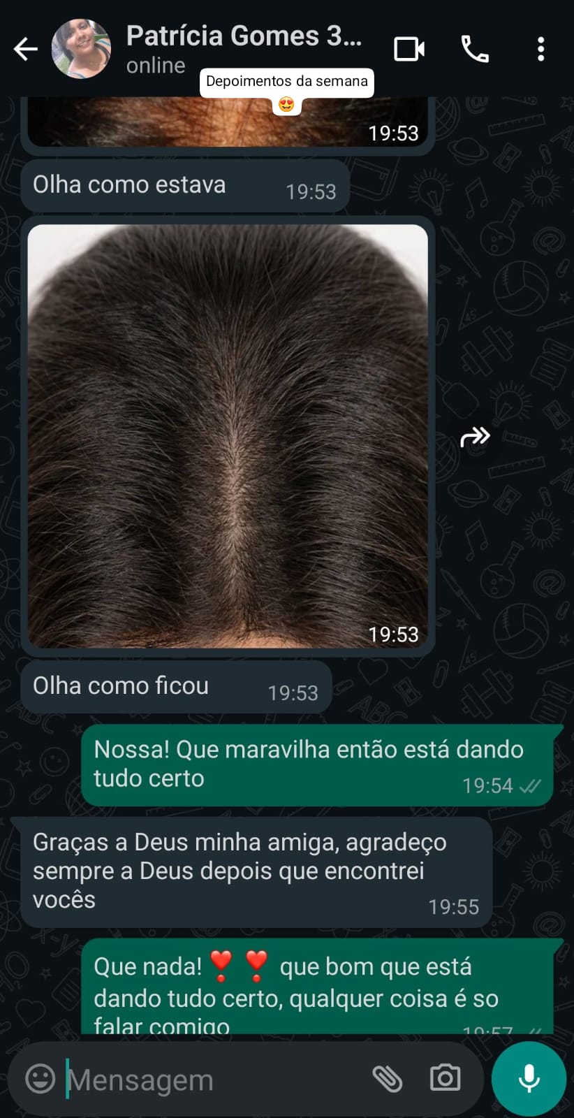 Depoimento de Patrícia Gomes